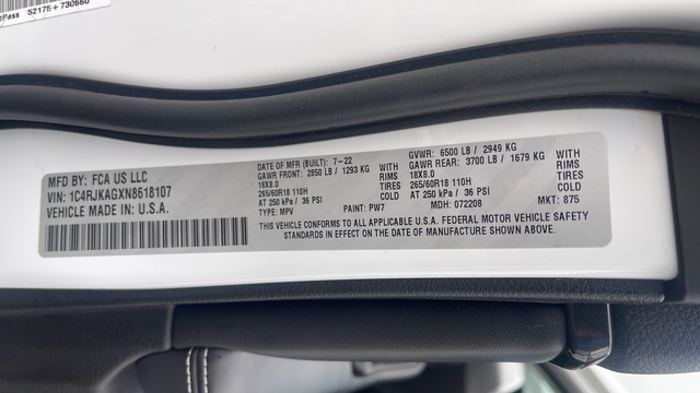 2022 Jeep Grand Cherokee L Laredo