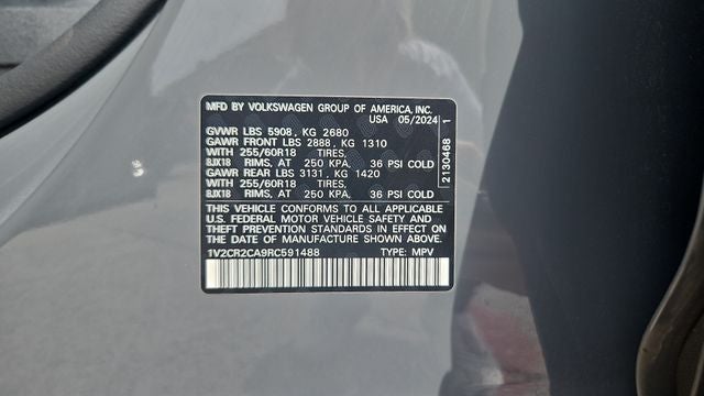 2024 Volkswagen Atlas 2.0T Peak Edition SE w/Technology