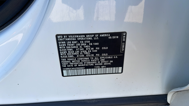 2018 Volkswagen Atlas SEL 4Motion