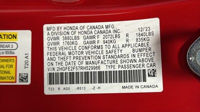 2024 Honda Civic Sport