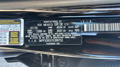 2026 Kia K4 EX