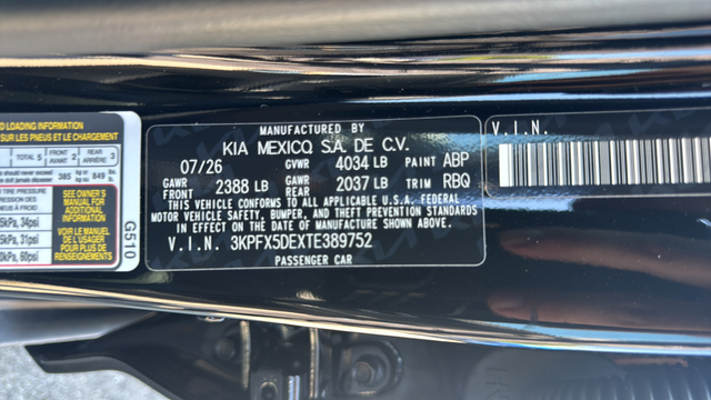 2026 Kia K4 EX