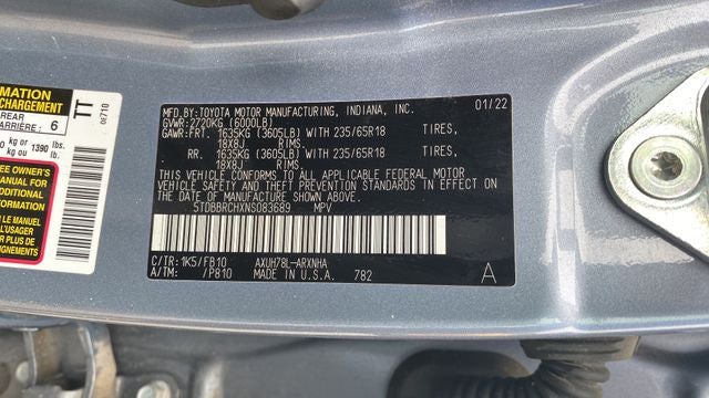 2022 Toyota Highlander Hybrid LE