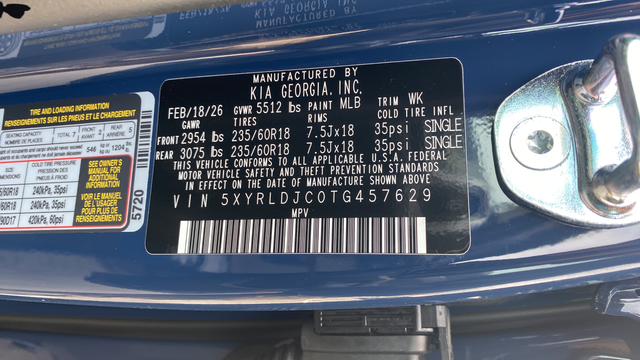 2026 Kia Sorento S