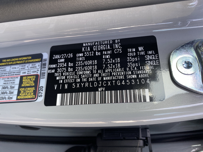 2026 Kia Sorento S
