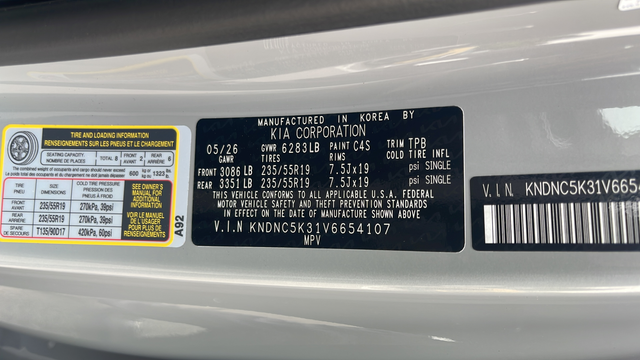 2027 Kia Carnival EX