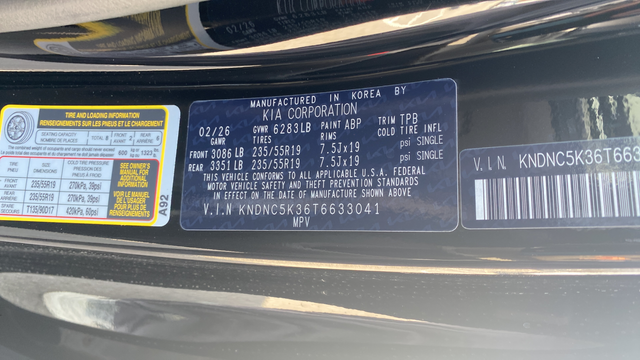 2026 Kia Carnival EX