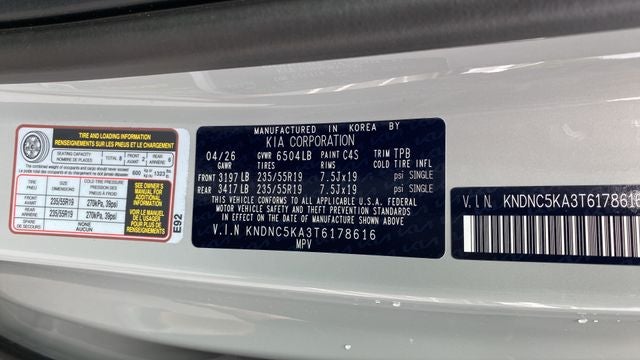 2026 Kia Carnival Hybrid EX