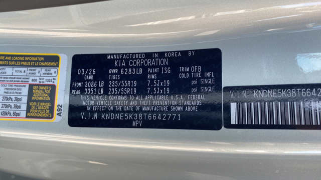 2026 Kia Carnival SX Prestige