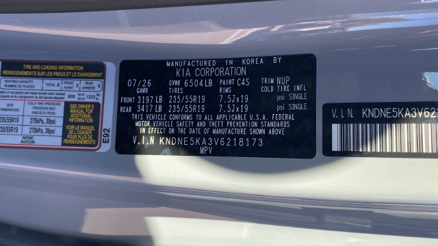 2027 Kia Carnival Hybrid SX