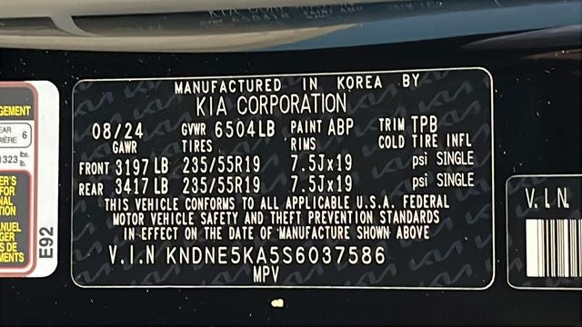 2025 Kia Carnival Hybrid SX