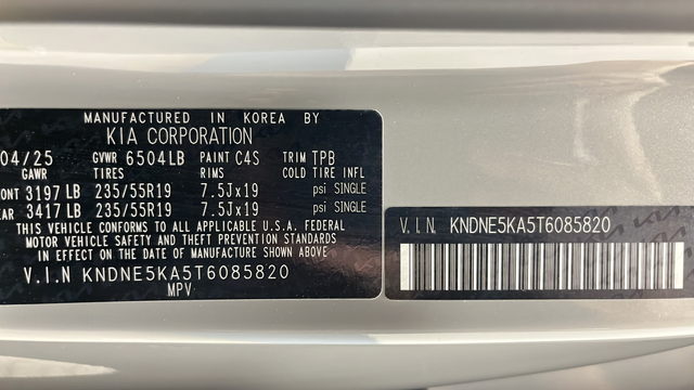 2026 Kia Carnival Hybrid SX