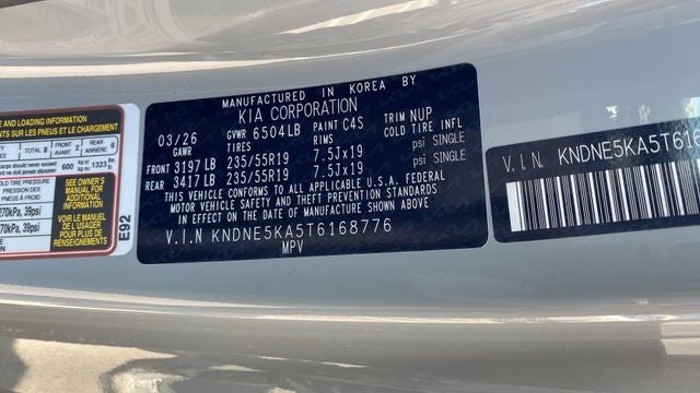 2026 Kia Carnival Hybrid SX Prestige