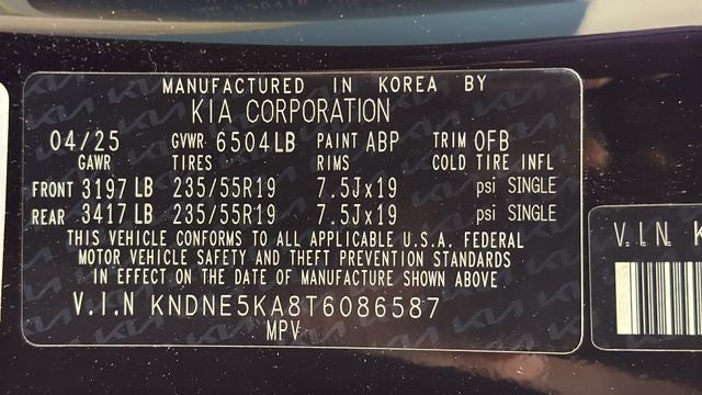 2026 Kia Carnival Hybrid SX Prestige