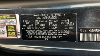 2025 Kia Carnival Hybrid SX Prestige