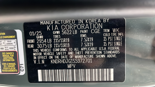 2025 Kia Sorento Hybrid EX