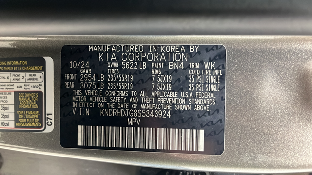 2025 Kia Sorento Hybrid EX