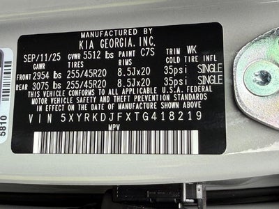 2026 Kia Sorento X-Line SX