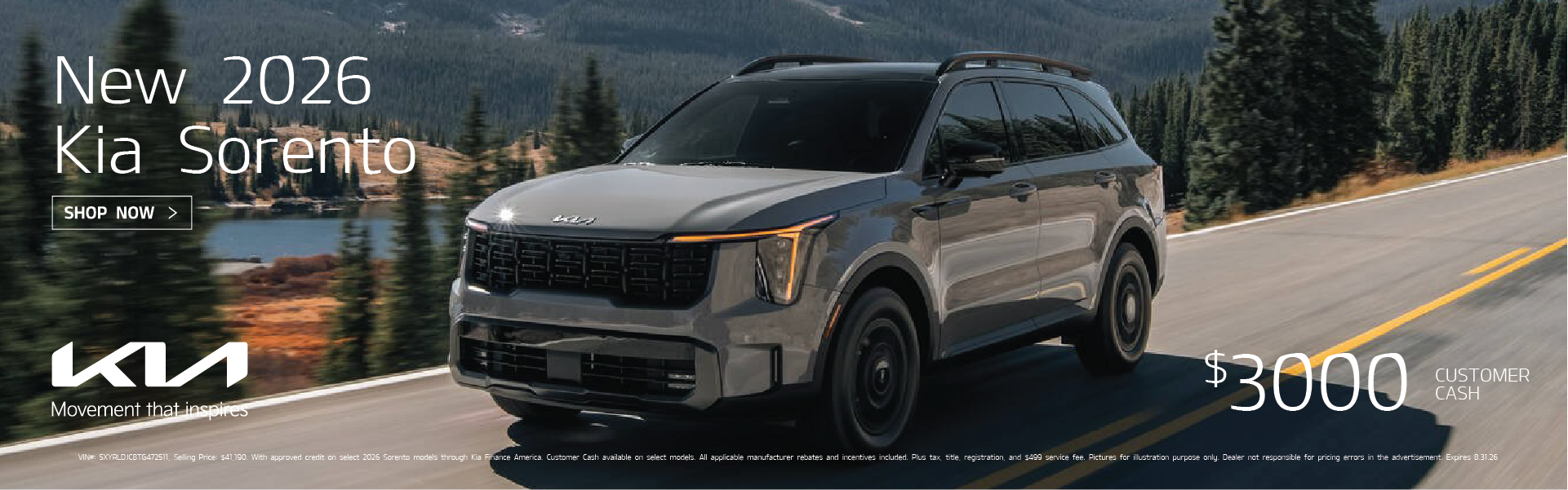 2026 Kia Sorento 